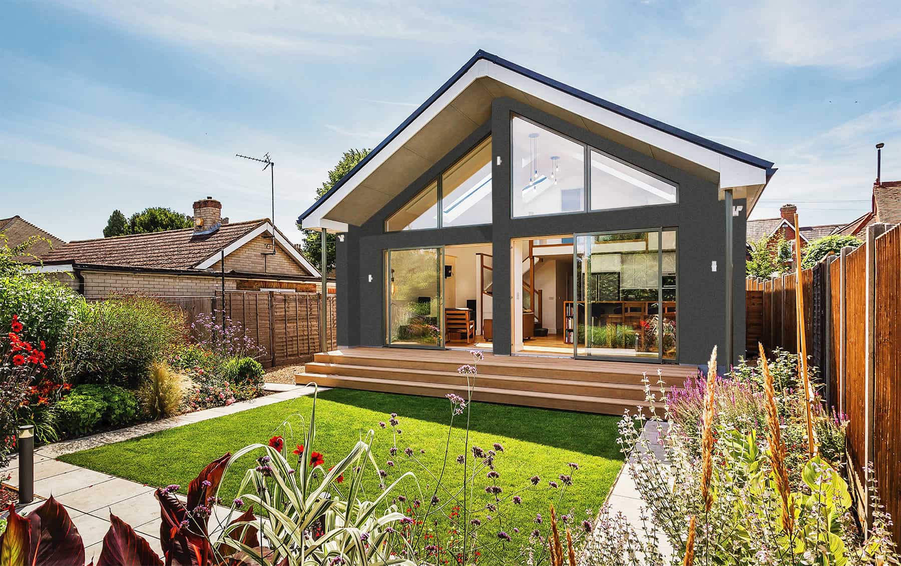 modern extension charcoal